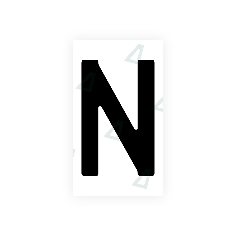 Nanofilm Ecoslick™ for bosnian license plates - Symbol "N"