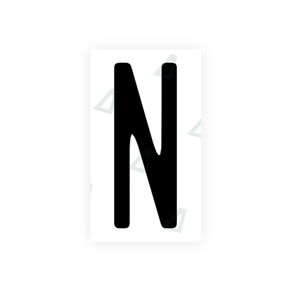 Nanofilm Ecoslick™ for US (Illinois) license plates - Symbol "N"