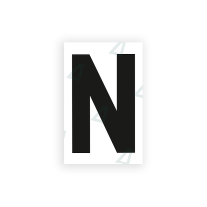 Nanofilm Ecoslick™ for UK license plates - Symbol "N"