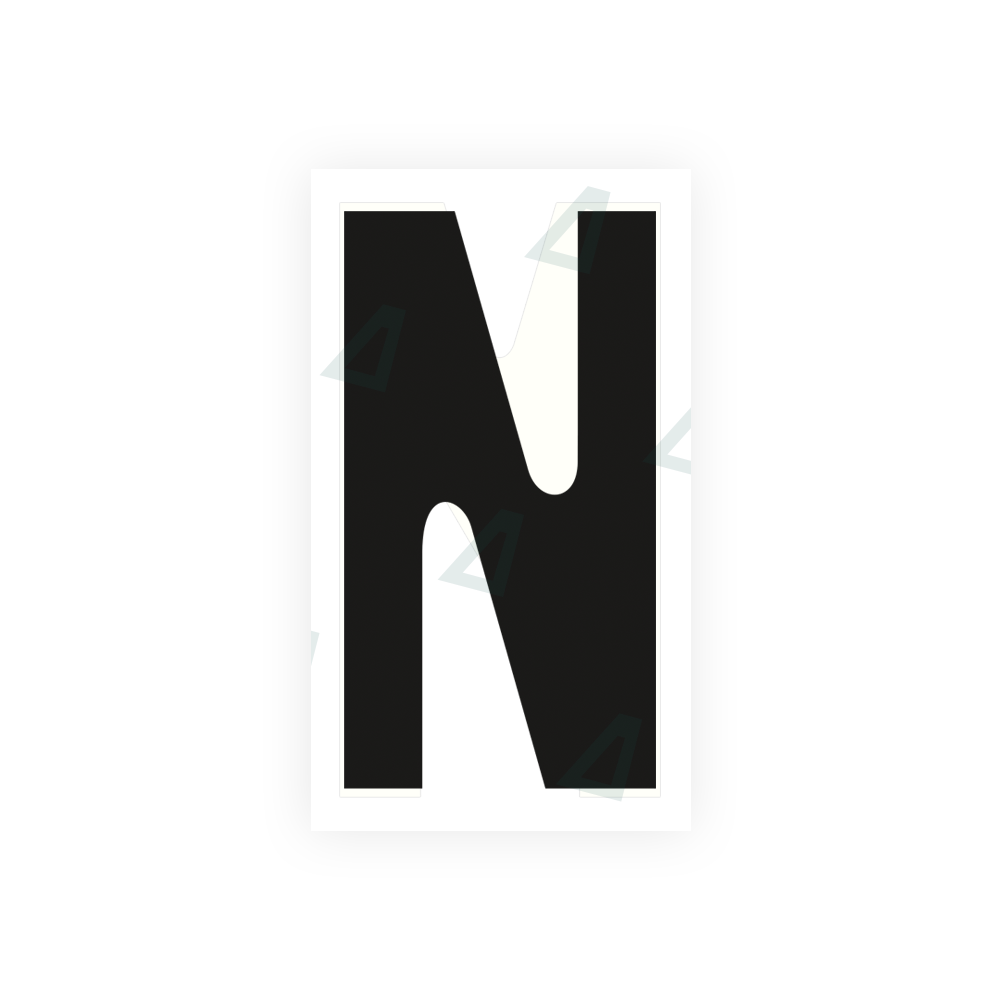 Nanofilm Ecoslick™ for french license plates - Symbol "N"