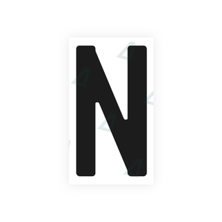 Nanofilm Ecoslick™ for german (standard) number plates - Symbol "N"