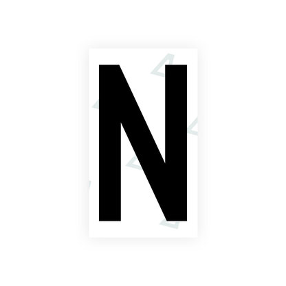 Nanofilm Ecoslick™ for greek license plates - Symbol "N"