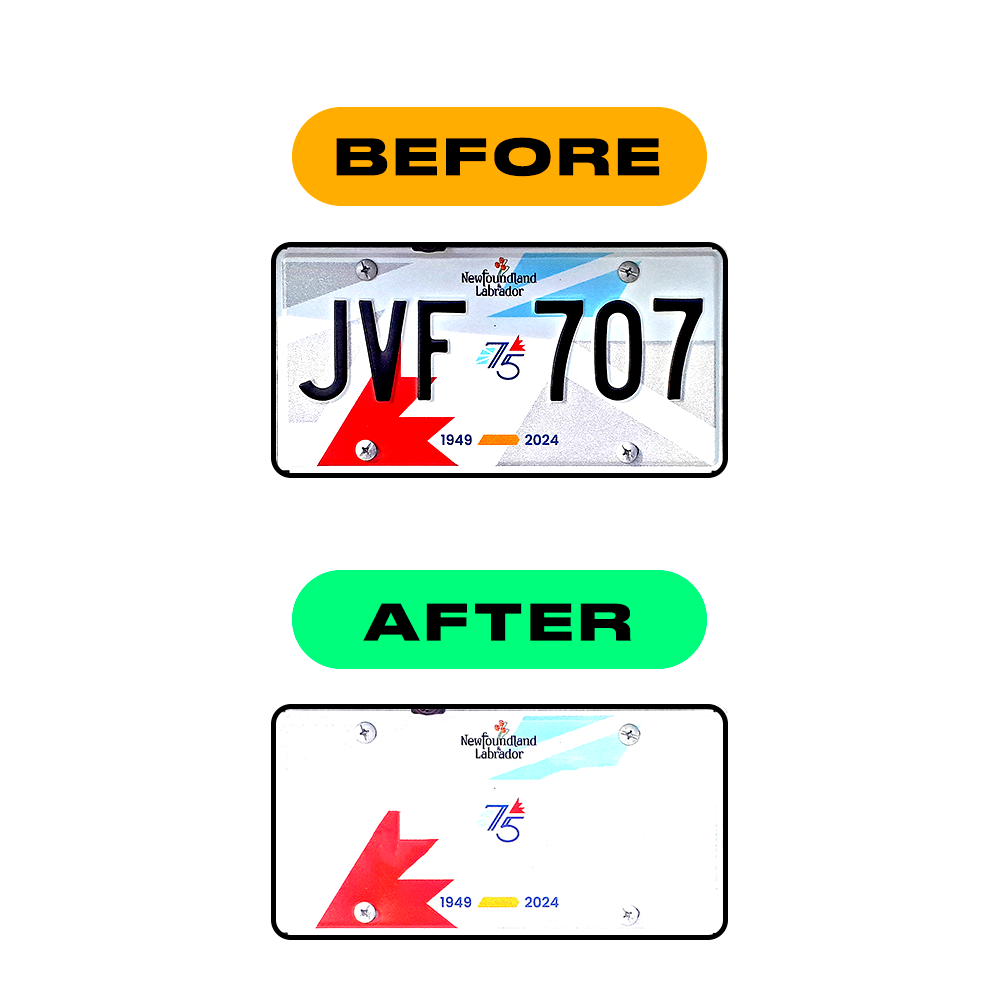 reflective number plate film