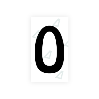 Nanofilm Ecoslick™ für deutsche Nummernschilder - Symbol "O"
