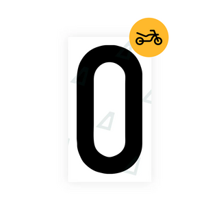 Alite Nanofilm for Switzerland Moto license plates - Symbol "O"