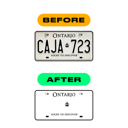 anti radar number plate stickers