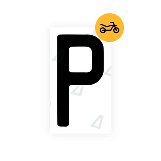 Alite Nanofilm for Switzerland Moto license plates - Symbol "P"