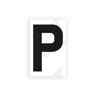 Nanofilm Ecoslick™ for UK license plates - Symbol "P"