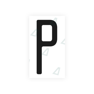 Nanofilm Ecoslick™ for CA (Ontario) license plates - Symbol "P"