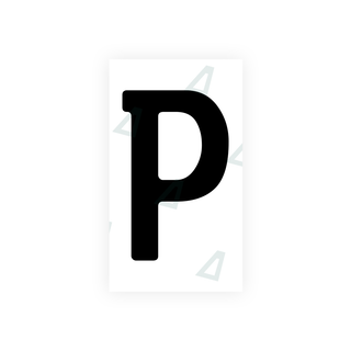 Nanofilm Ecoslick™ for bosnian license plates - Symbol "P"