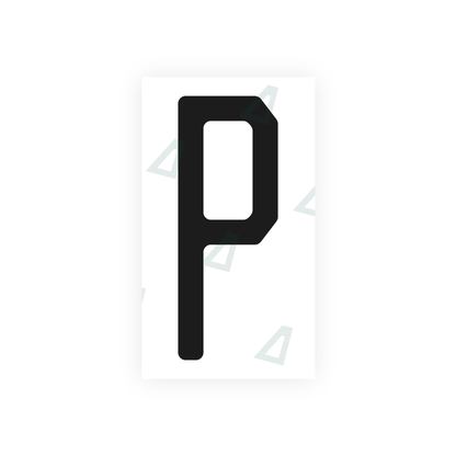 Nanofilm Ecoslick™ for US (Michigan) license plates - Symbol "P"