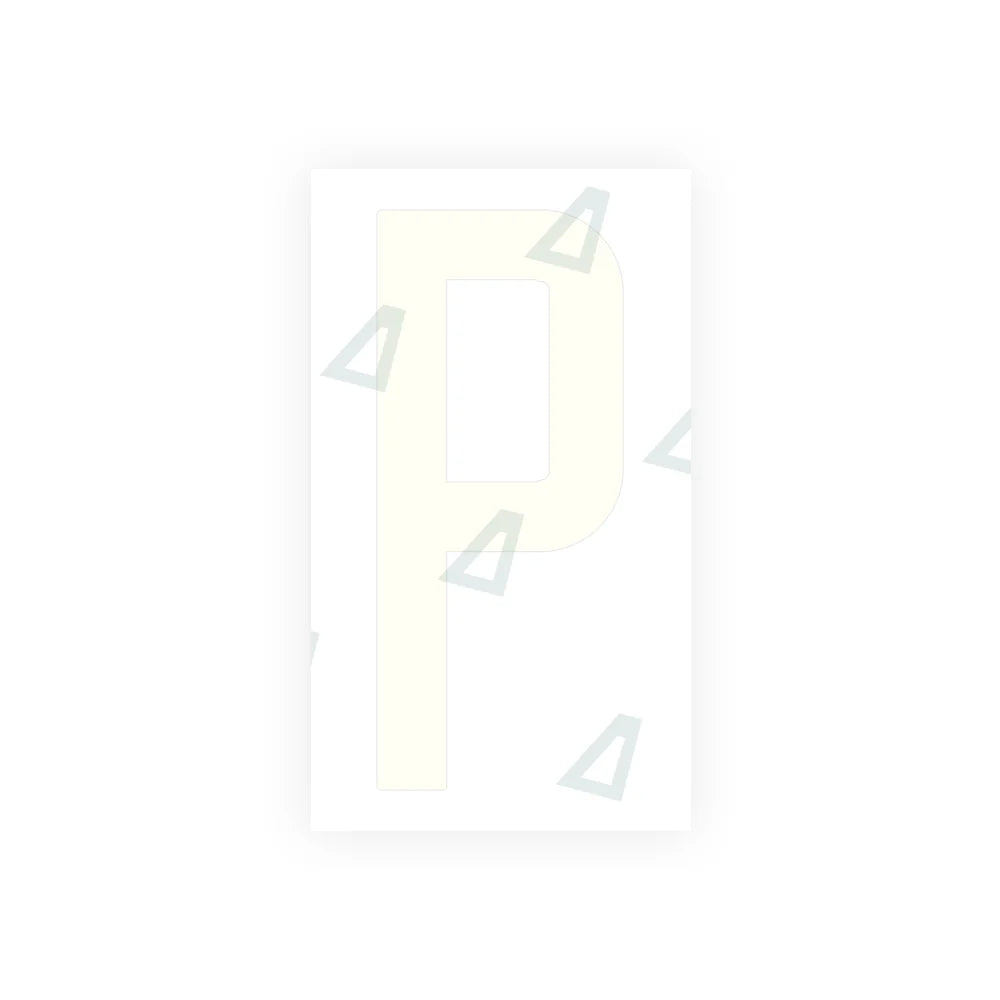 Nanofilm Ecoslick™ for US (South Dakota) Moto license plates - Symbol "P"