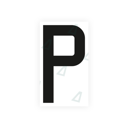 Nanofilm Ecoslick™ for french license plates - Symbol "P"