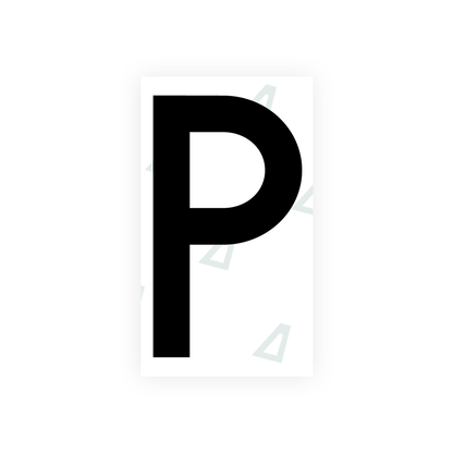 Nanofilm Ecoslick™ for greek license plates - Symbol "P"