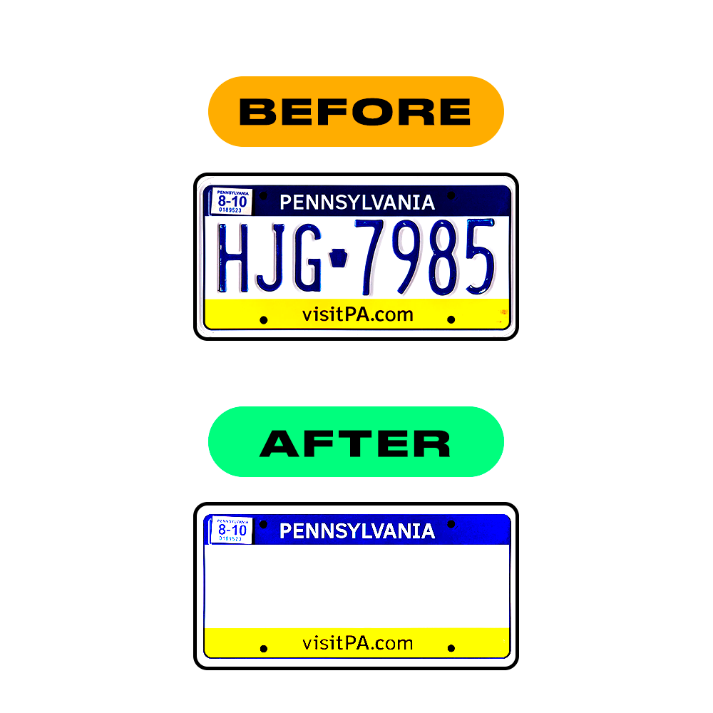 reflective number plate film