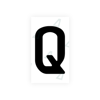 Nanofilm Ecoslick™ für deutsche Nummernschilder - Symbol "Q"