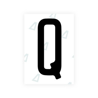 Nanofilm Ecoslick™ for US (Illinois) license plates - Symbol "Q"