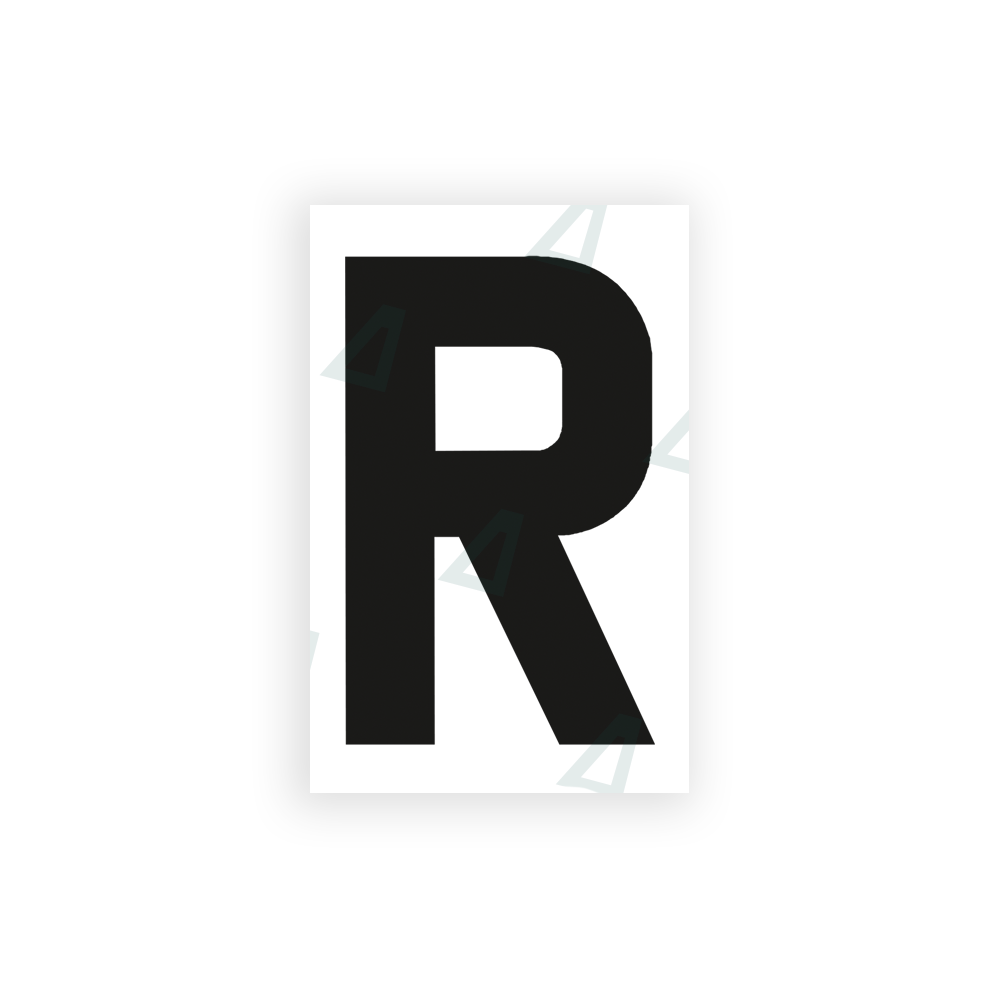 Nanofilm Ecoslick™ for UK license plates - Symbol "R"