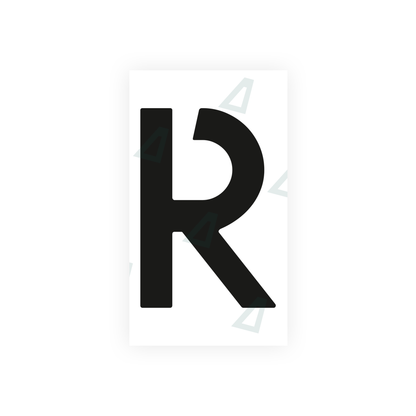 Nanofilm Ecoslick™ for dutch license plates - Symbol "R"