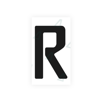 Nanofilm Ecoslick™ for argentina license plates - Symbol "R"