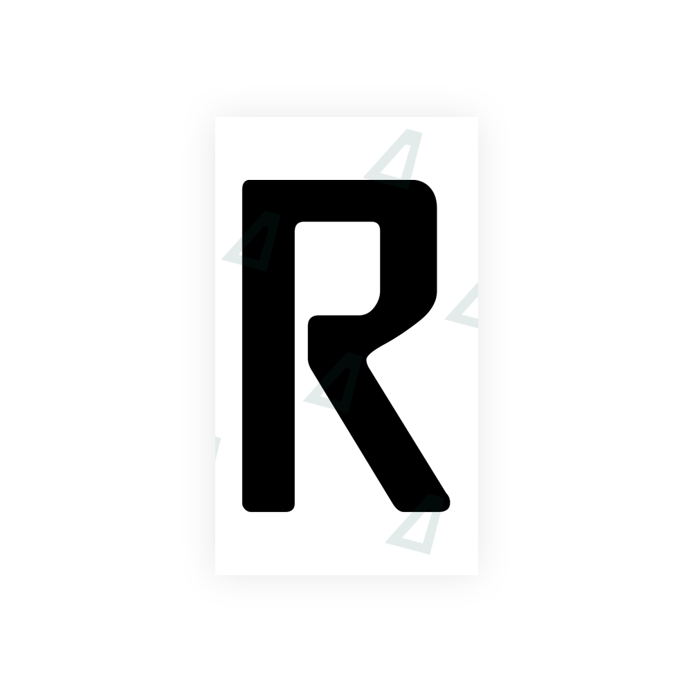 Nanofilm Ecoslick™ for moldova number plates - Symbol "R"