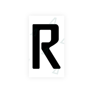 Nanofilm Ecoslick™ für deutsche Nummernschilder - Symbol "R"