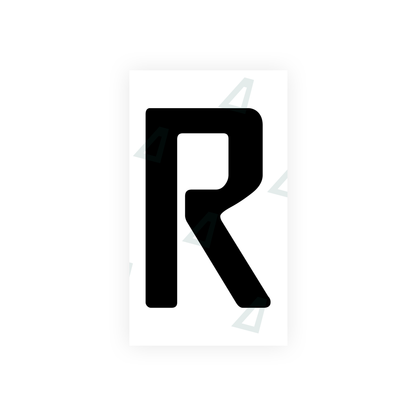 Nanofilm Ecoslick™ for german (wide) number plates - Symbol "R"