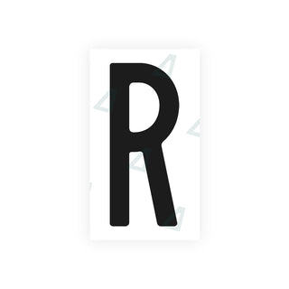 Nanofilm Ecoslick™ for AUS (Victoria) license plates - Symbol "R"