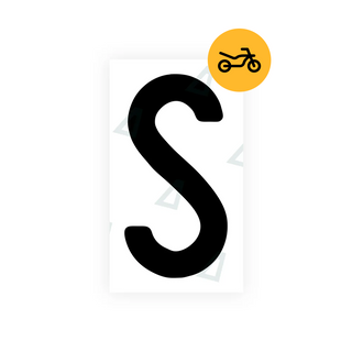 Alite Nanofilm for Switzerland Moto license plates - Symbol "S"