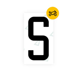 Nanofilm Ecoslick™ for US (South Dakota) Moto license plates - Symbol "S"