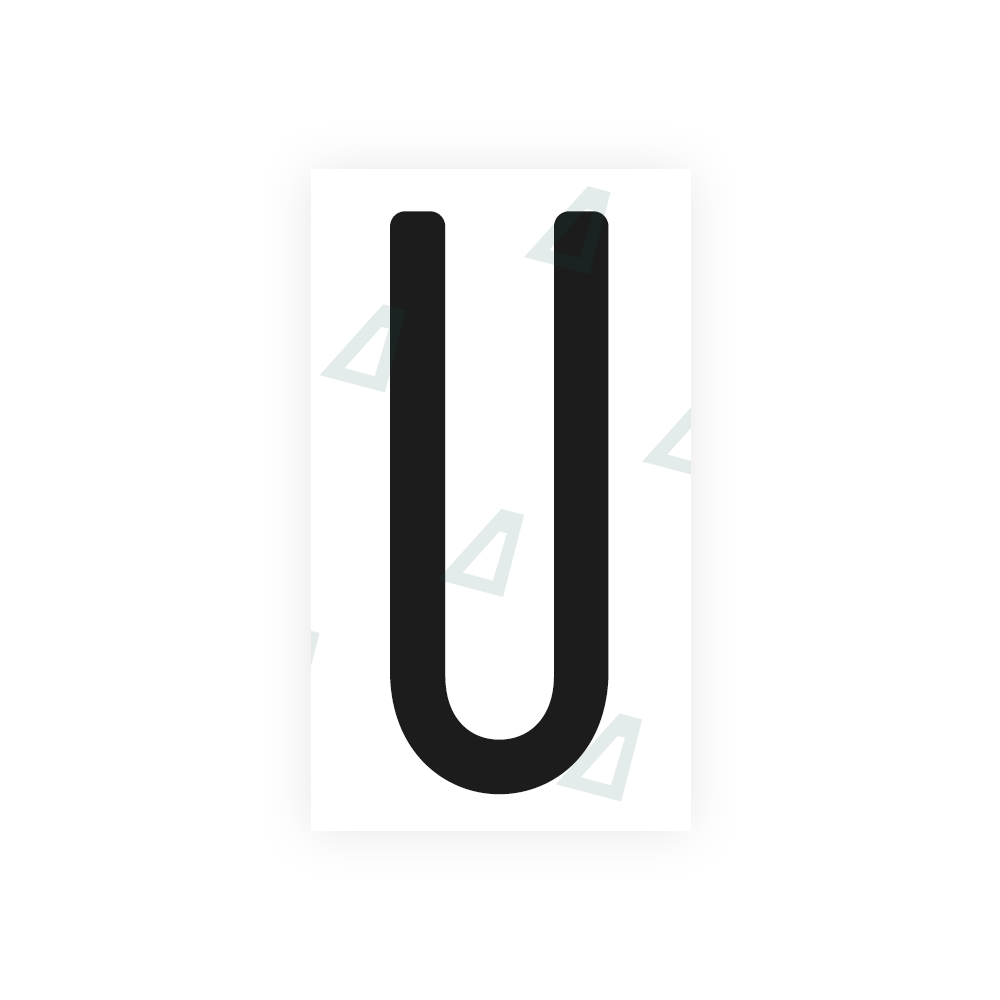 Nanofilm Ecoslick™ for CA (Ontario) license plates - Symbol "U"