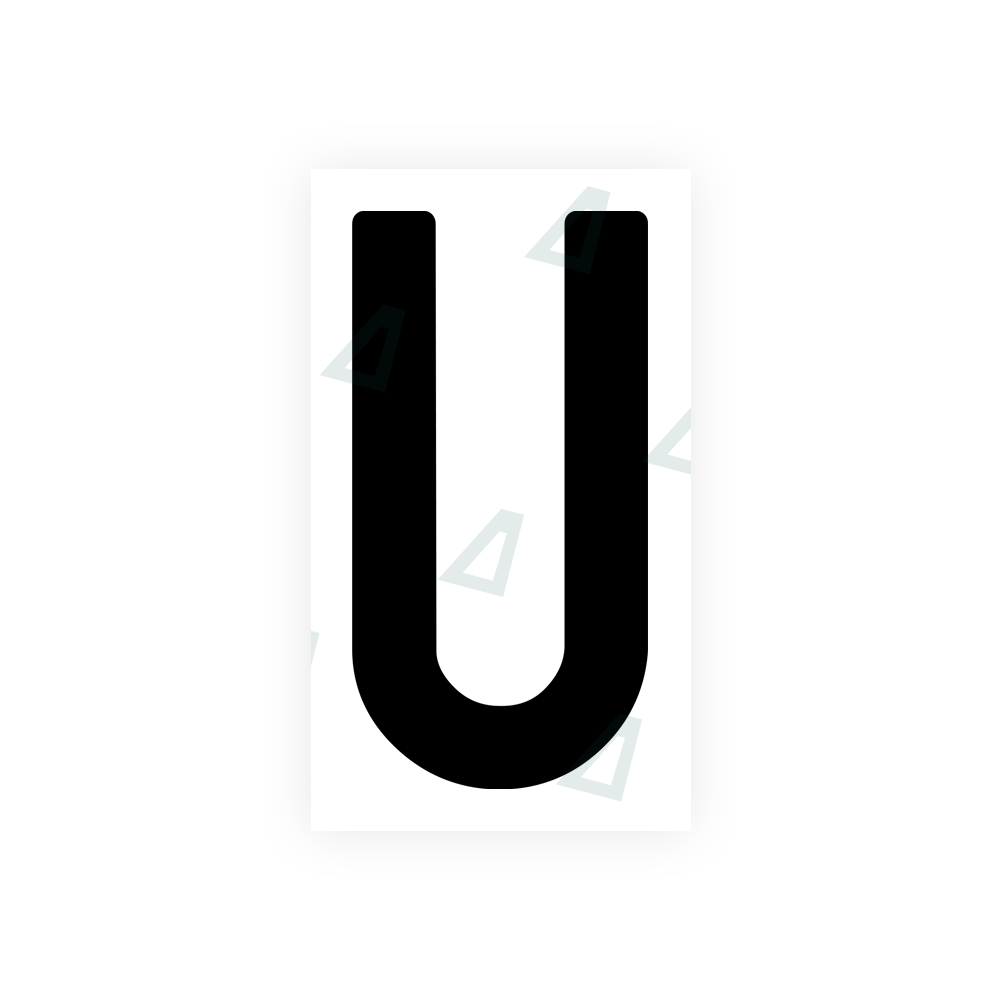 Nanofilm Ecoslick™ for Indian license plates - Symbol "U"