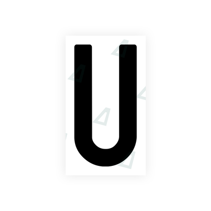 Nanofilm Ecoslick™ for Indian license plates - Symbol "U"