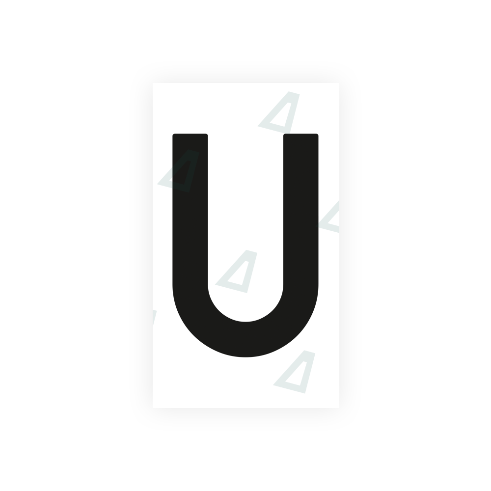 Nanofilm Ecoslick™ for dutch license plates - Symbol "U"