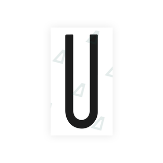 Nanofilm Ecoslick™ for US (New York 2001) license plates - Symbol "U"