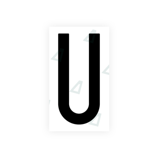 Nanofilm Ecoslick™ for US (New Jersey) license plates - Symbol "U"