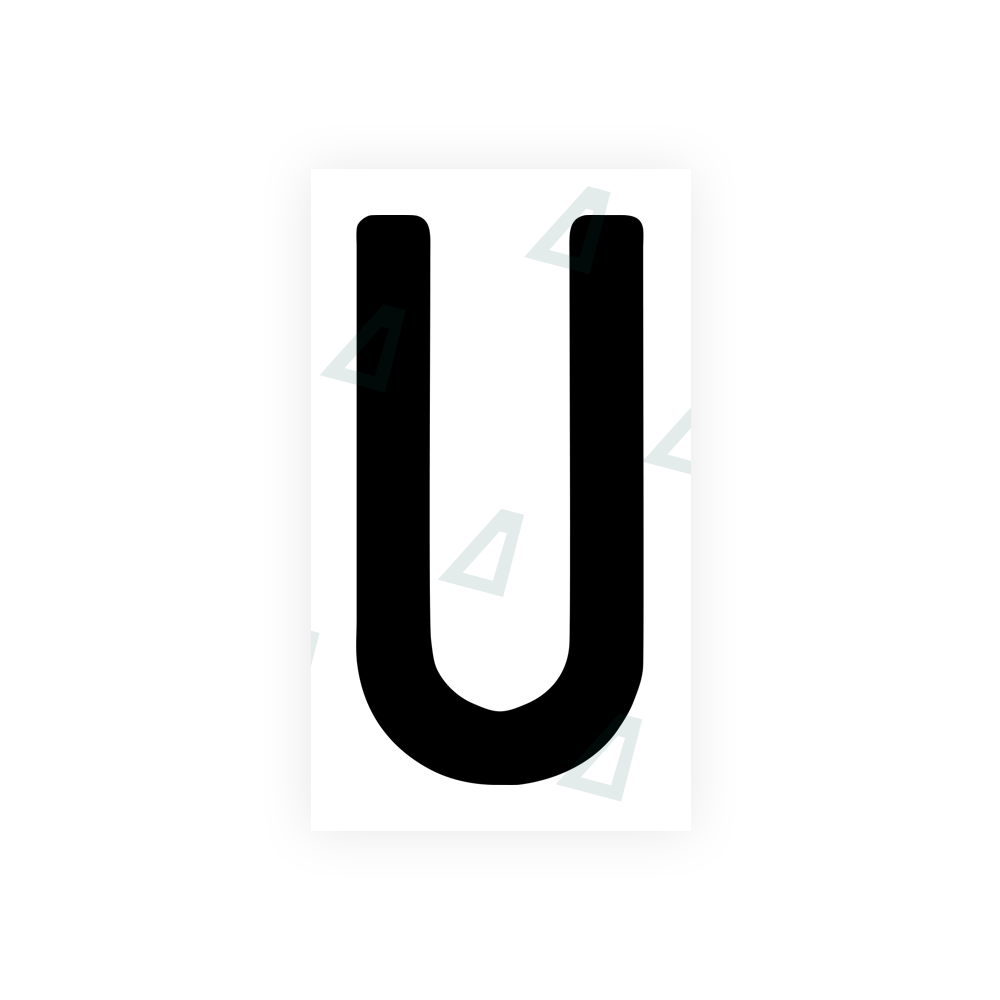 Nanofilm Ecoslick™ for swiss license plates - Symbol "U"