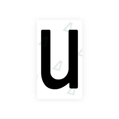 Nanofilm Ecoslick™ for moldova number plates - Symbol "U"