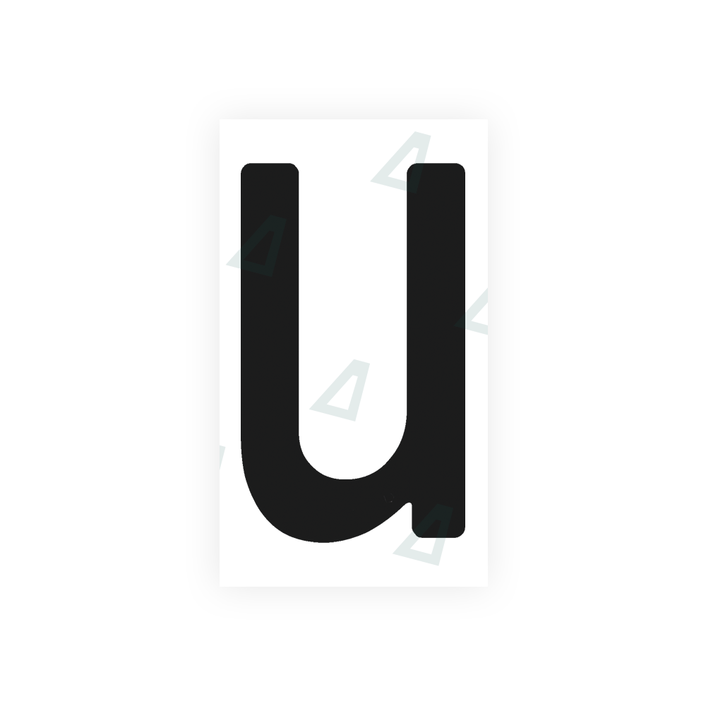 Nanofilm Ecoslick™ for paraguay license plates - Symbol "U"