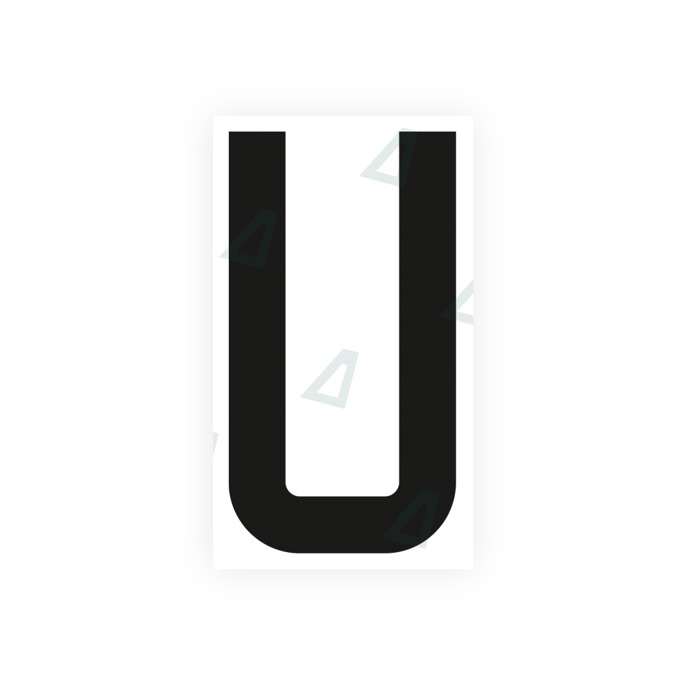 Nanofilm Ecoslick™ for french license plates - Symbol "U"