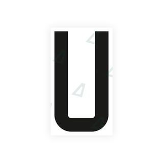 Nanofilm Ecoslick™ for french license plates - Symbol "U"