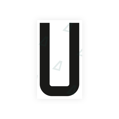 Nanofilm Ecoslick™ for french license plates - Symbol "U"