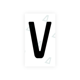 Nanofilm Ecoslick™ für deutsche Nummernschilder - Symbol "V"