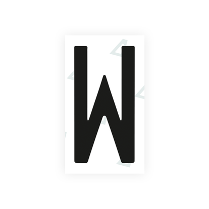 Nanofilm Ecoslick™ for mexican license plates - Symbol "W"