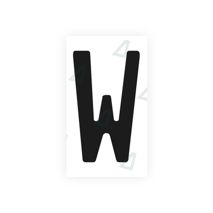 Nanofilm Ecoslick™ for argentina license plates - Symbol "W"