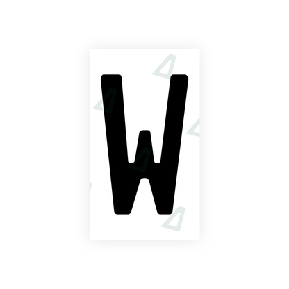 Nanofilm Ecoslick™ for bosnian license plates - Symbol "W"