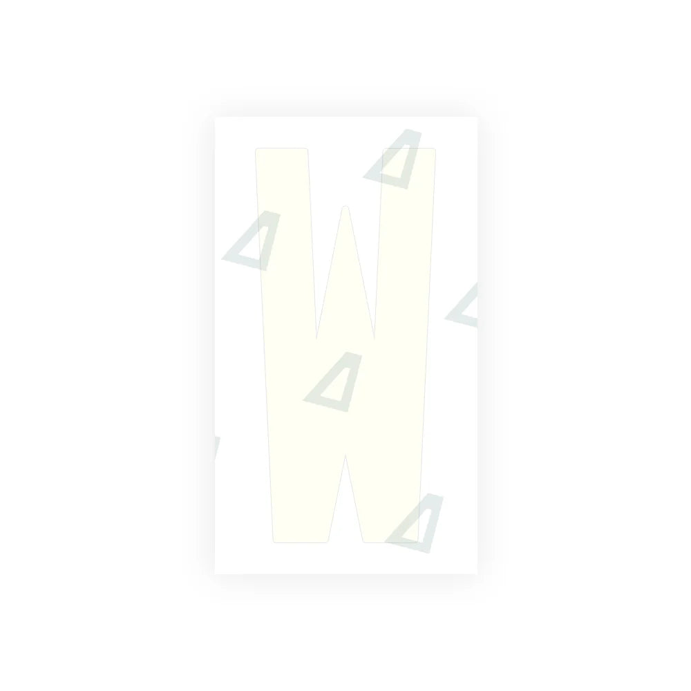 Nanofilm Ecoslick™ for US (South Dakota) Moto license plates - Symbol "W"