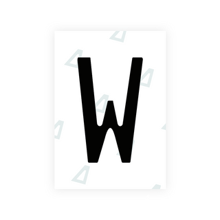 Nanofilm Ecoslick™ for Chile 2014 license plates - Symbol "W"