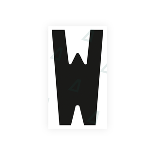 Nanofilm Ecoslick™ for french license plates - Symbol "W"