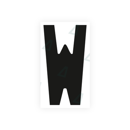 Nanofilm Ecoslick™ for french license plates - Symbol "W"